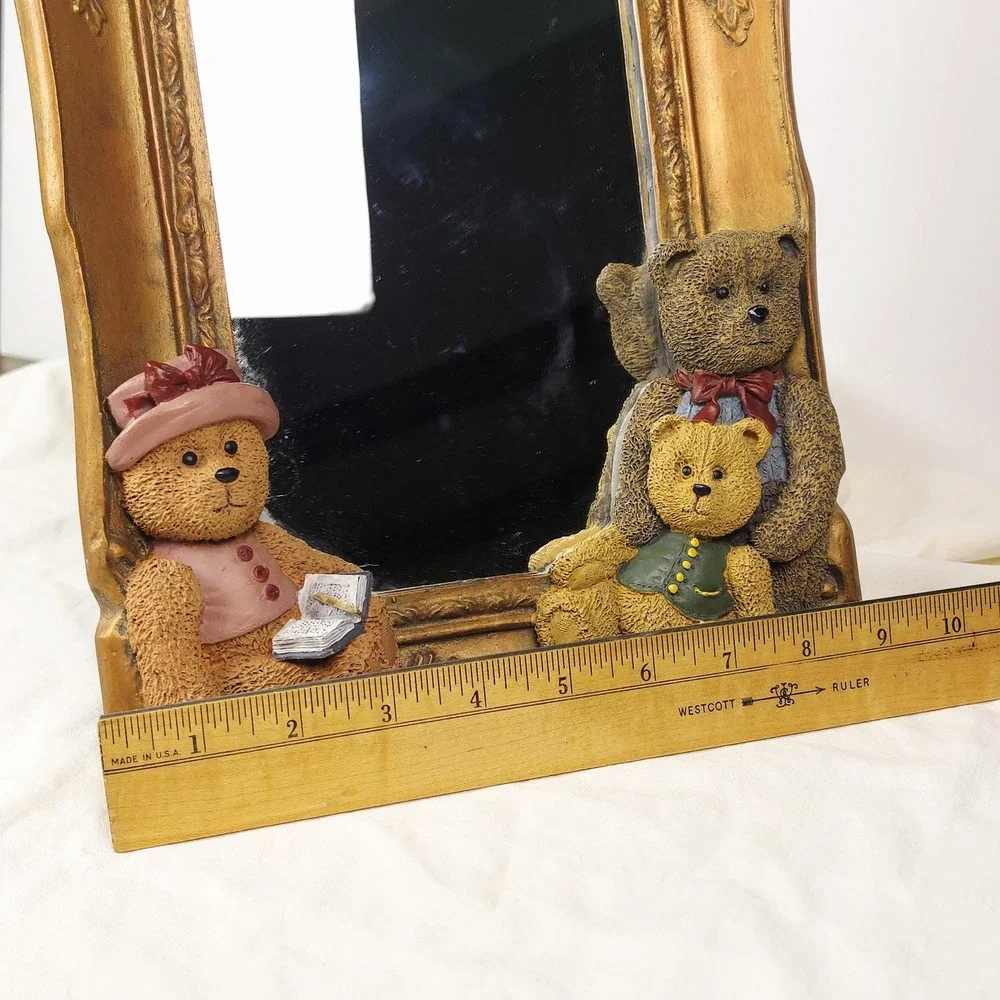 Vintage Teddy Bear Tabletop Mirror, 1990s‎ Decor